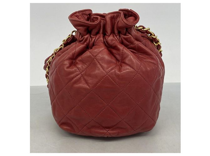 Bolso de hombro Chanel Matelassé con cadena Roja - vista 9