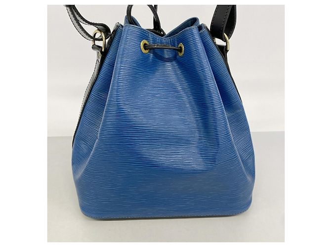 Noe Borsa a tracolla Louis Vuitton Epi Bicolor Petit Noé Nero Blu - vista 11