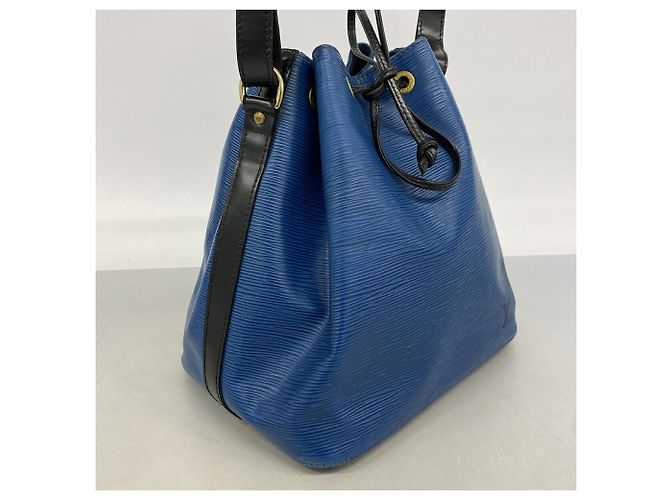 Noe Borsa a tracolla Louis Vuitton Epi Bicolor Petit Noé Nero Blu - vista 2