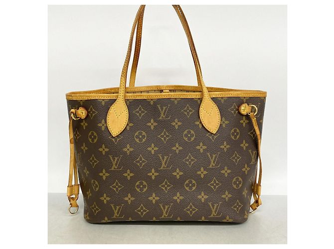 Borsa Tote Louis Vuitton Monogram Neverfull PM Marrone - vista 11