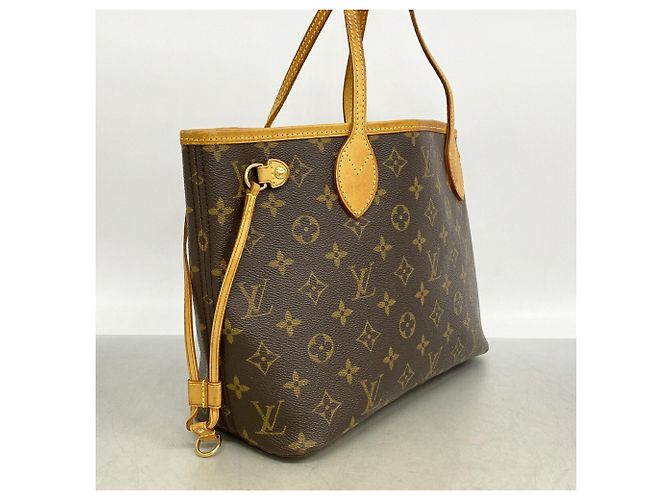 Borsa Tote Louis Vuitton Monogram Neverfull PM Marrone - vista 2