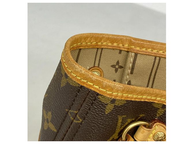 Borsa Tote Louis Vuitton Monogram Neverfull PM Marrone - vista 7