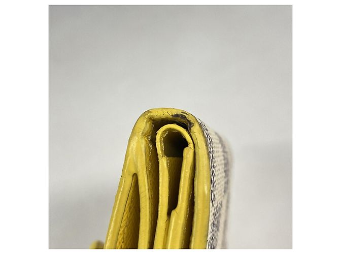Cartera Louis Vuitton Tri-fold en Damier Azur Blanco - vista 5