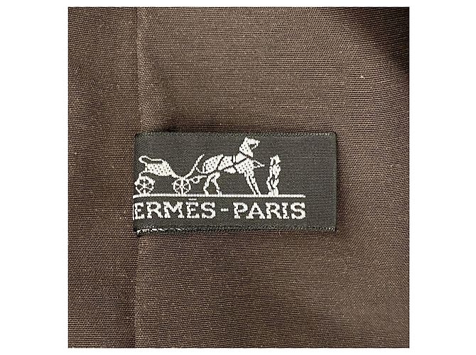 Hermès Borsa Tote Hermes Herline Cabas Marrone - vista 5