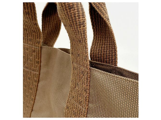 Hermès Borsa Tote Hermes Herline Cabas Marrone - vista 8