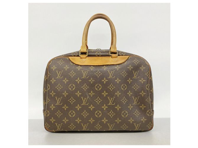 Borsa Louis Vuitton Monogram Deauville Marrone - vista 13