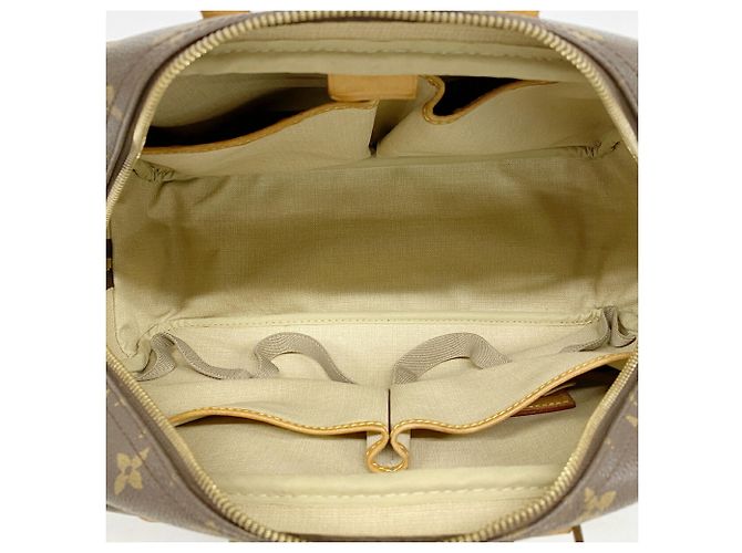 Borsa Louis Vuitton Monogram Deauville Marrone - vista 4