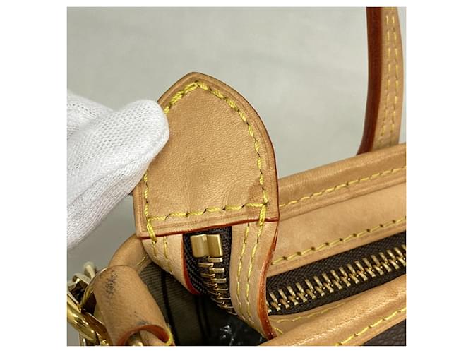 Borsa Louis Vuitton Monogram Neverfull BB Marrone - vista 12