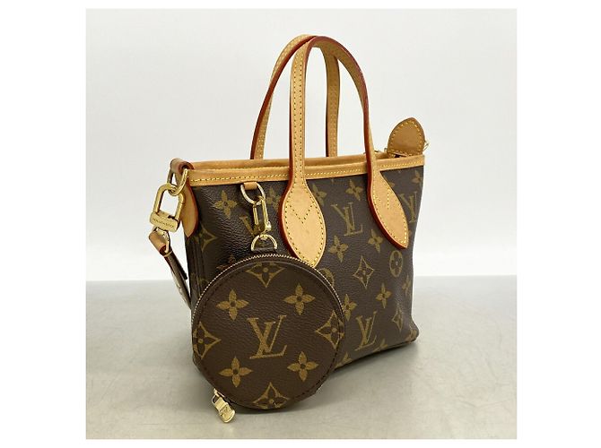 Borsa Louis Vuitton Monogram Neverfull BB Marrone - vista 2