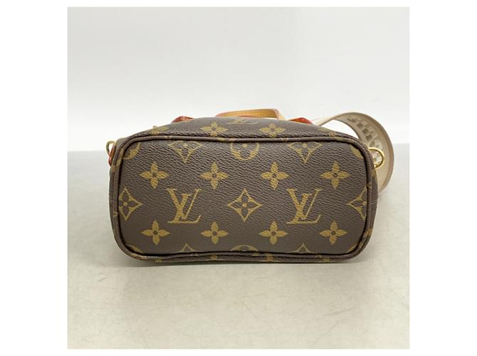 Borsa Louis Vuitton Monogram Neverfull BB Marrone - vista 3
