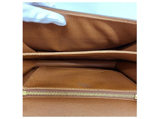 Borsa a tracolla Louis Vuitton Monogram Raspail Marrone - vista 4