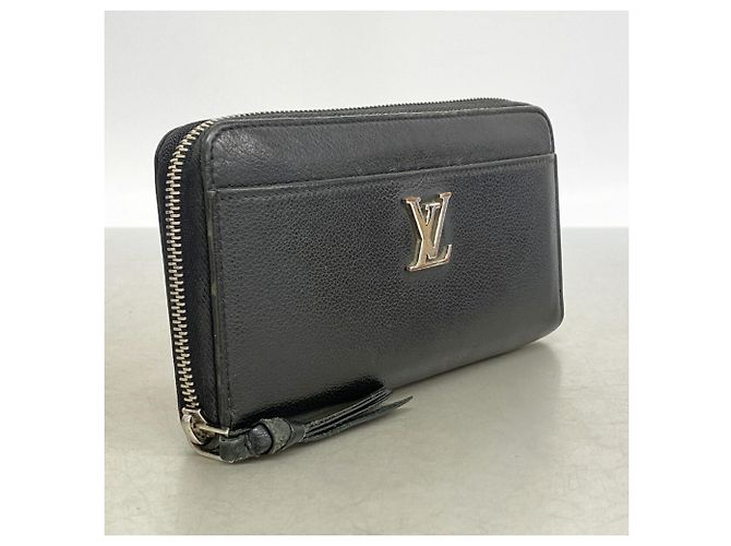 Portafoglio Lungo Louis Vuitton Zippy Lockme M62622 Noir Nero - vista 2