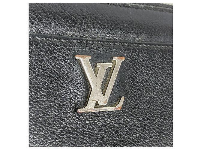 Portafoglio Lungo Louis Vuitton Zippy Lockme M62622 Noir Nero - vista 8