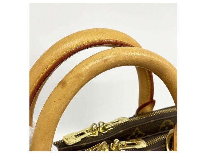 Borsa Louis Vuitton Boston Monogram Alizé 24H Marrone - vista 7