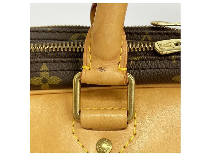 Borsa Louis Vuitton Boston Monogram Alizé 24H Marrone - vista 8