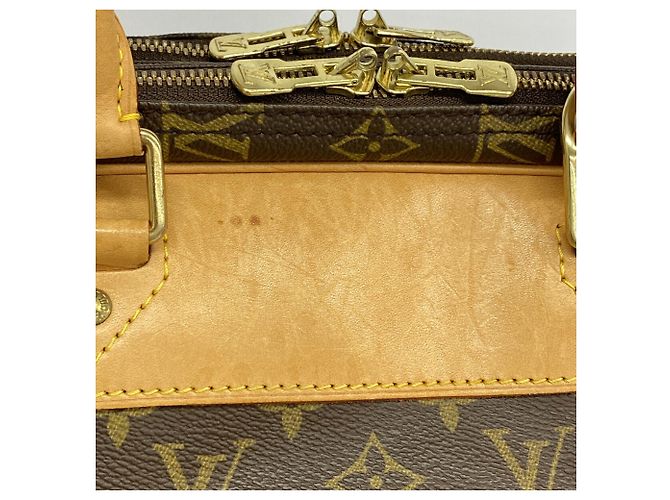 Borsa Louis Vuitton Boston Monogram Alizé 24H Marrone - vista 9