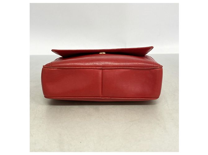 Borsa a tracolla Chanel in pelle rossa Rosso - vista 3