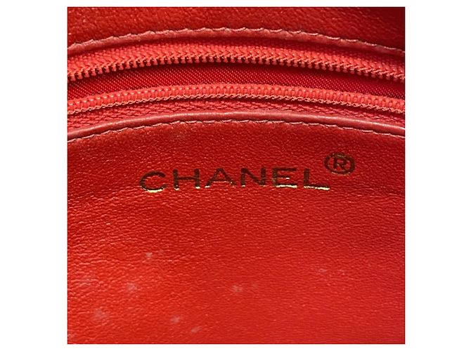 Borsa a tracolla Chanel in pelle rossa Rosso - vista 5