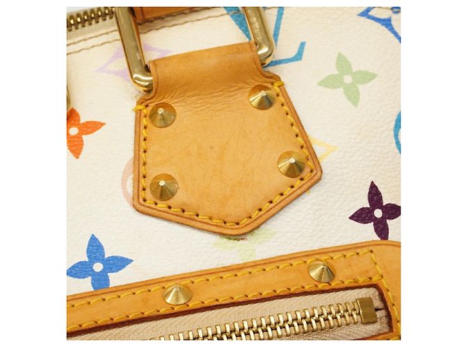 Borsa Louis Vuitton Alma Monogram Multicolor Bianco - vista 10