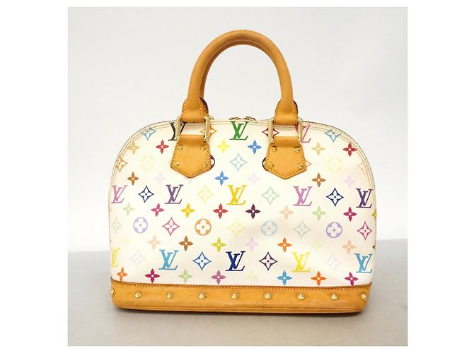 Borsa Louis Vuitton Alma Monogram Multicolor Bianco - vista 12