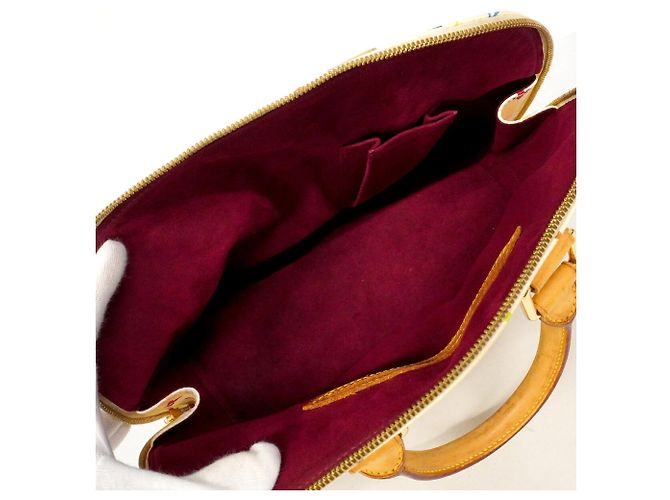 Borsa Louis Vuitton Alma Monogram Multicolor Bianco - vista 4