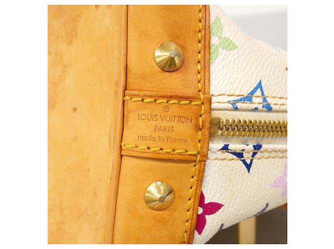Borsa Louis Vuitton Alma Monogram Multicolor Bianco - vista 5