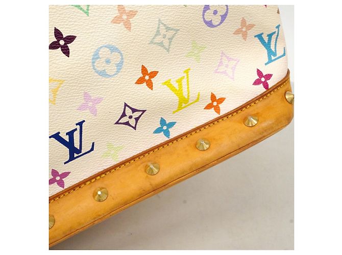 Borsa Louis Vuitton Alma Monogram Multicolor Bianco - vista 8