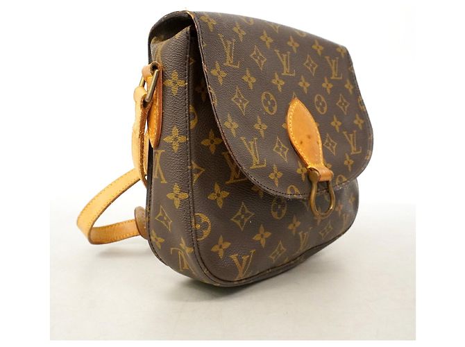Borsa a tracolla Louis Vuitton Monogram Saint Cloud GM Marrone - vista 2