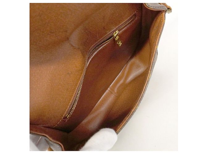 Borsa a tracolla Louis Vuitton Monogram Saint Cloud GM Marrone - vista 4