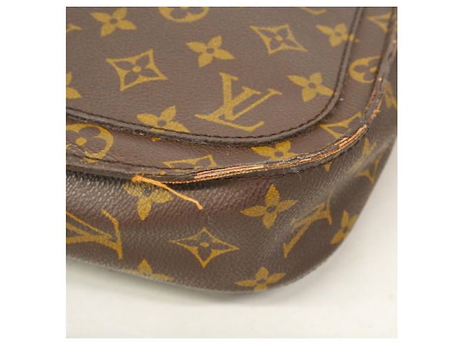 Borsa a tracolla Louis Vuitton Monogram Saint Cloud GM Marrone - vista 7