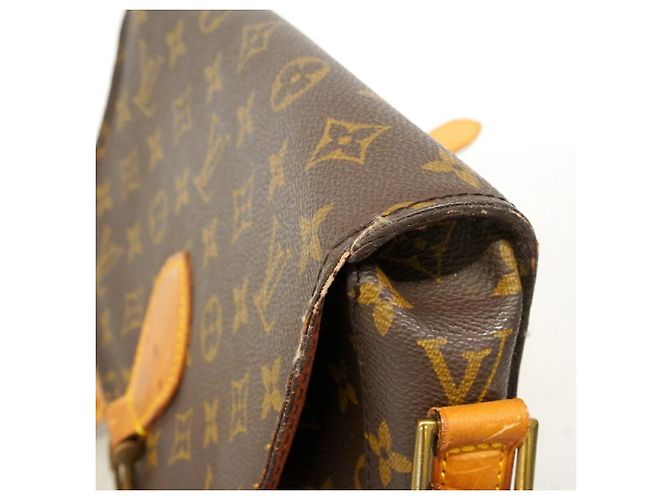 Borsa a tracolla Louis Vuitton Monogram Saint Cloud GM Marrone - vista 8