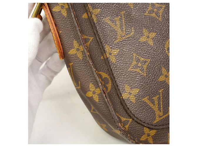 Borsa a tracolla Louis Vuitton Monogram Saint Cloud GM Marrone - vista 9