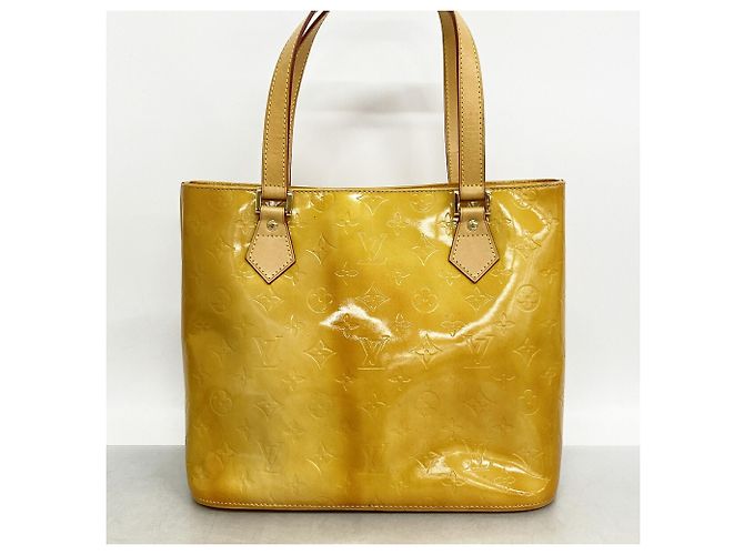 Borsa Tote Louis Vuitton Vernis Houston Beige - vista 11