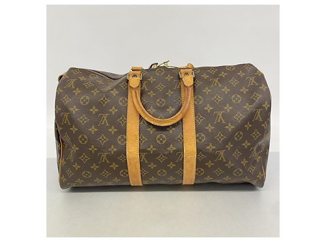 Louis Vuitton Boston Monogram Keepall 45 Marrone - vista 12