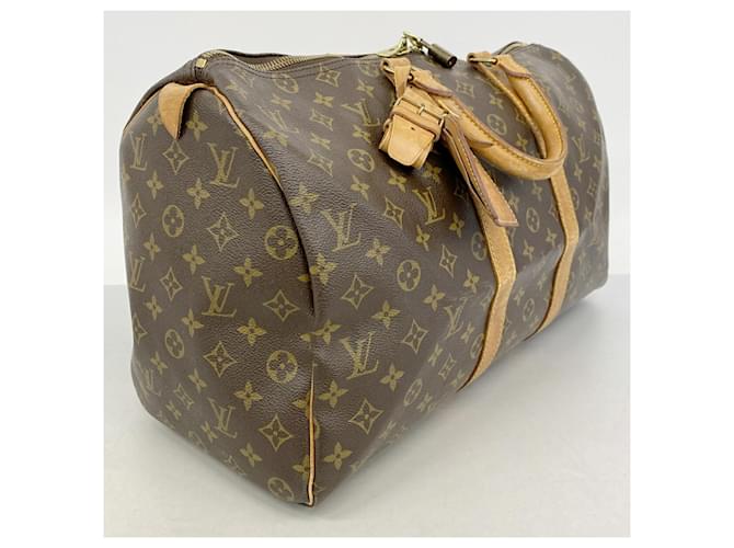 Louis Vuitton Boston Monogram Keepall 45 Marrone - vista 2