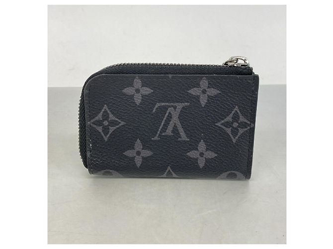 Louis Vuitton Monogram Eclipse Coin Case Black - view 5