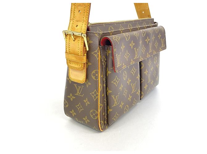 Borsa a tracolla Louis Vuitton Monogram Vivacite GM Marrone - vista 2