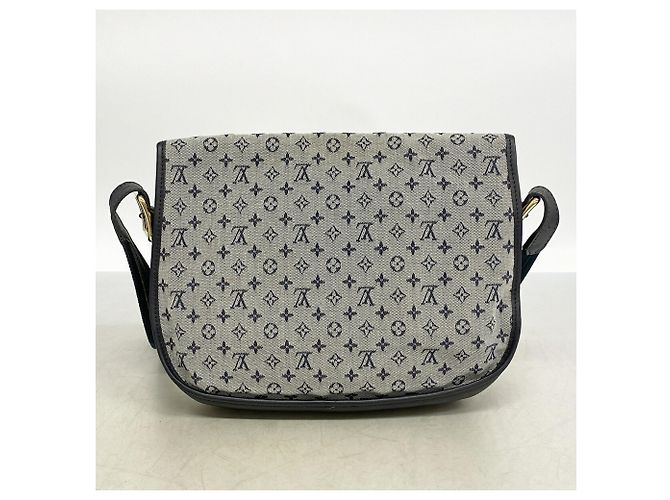 Borsa a tracolla Louis Vuitton Monogram Mini Bérangere Blu - vista 11