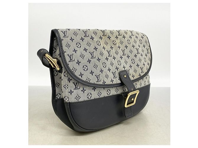 Borsa a tracolla Louis Vuitton Monogram Mini Bérangere Blu - vista 2