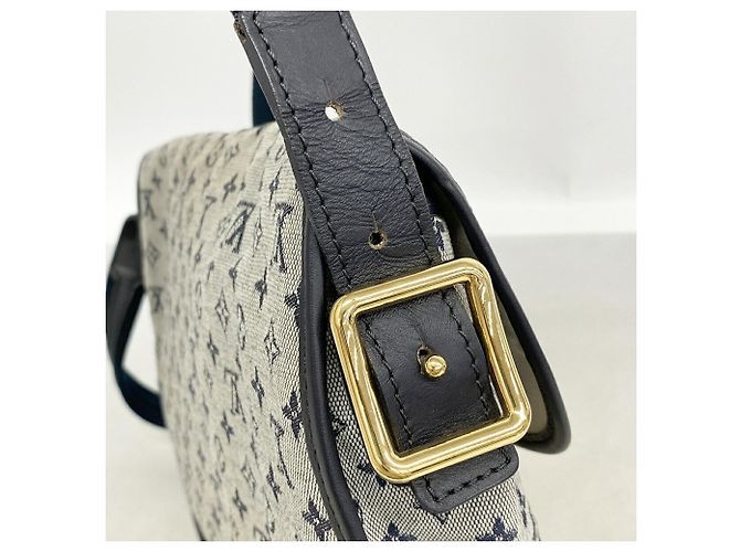 Borsa a tracolla Louis Vuitton Monogram Mini Bérangere Blu - vista 9
