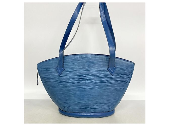 Borsa a tracolla Louis Vuitton Epi Saint Jacques Blu - vista 11