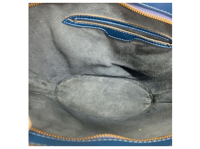 Borsa a tracolla Louis Vuitton Epi Saint Jacques Blu - vista 4