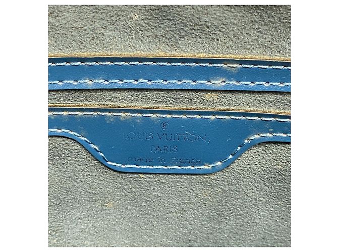 Borsa a tracolla Louis Vuitton Epi Saint Jacques Blu - vista 5