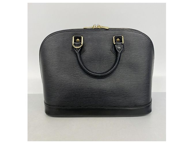 Borsa a mano Louis Vuitton Alma in pelle Epi Nero - vista 12