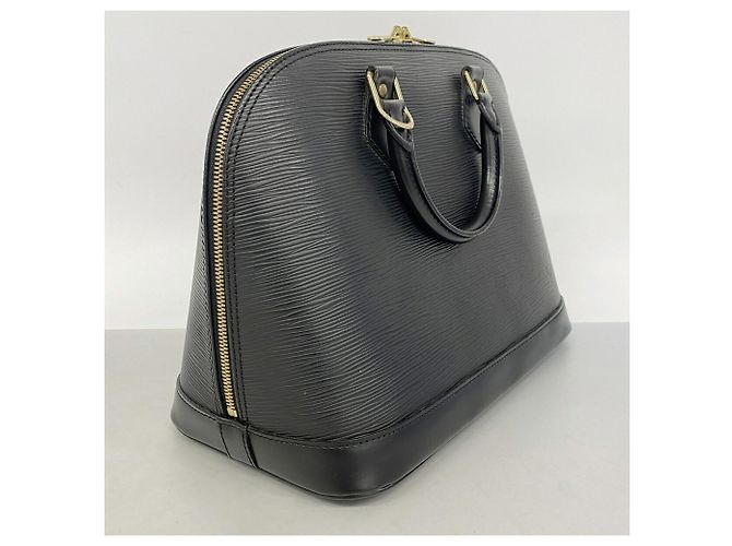 Borsa a mano Louis Vuitton Alma in pelle Epi Nero - vista 2