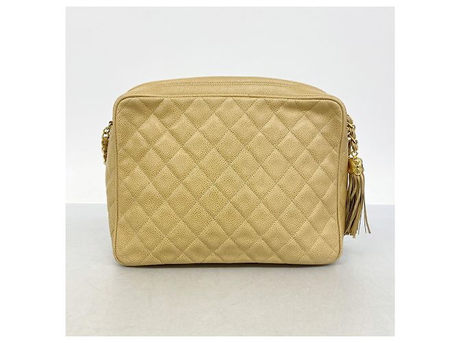 Borsa a tracolla Chanel Beige Matelassé - vista 10