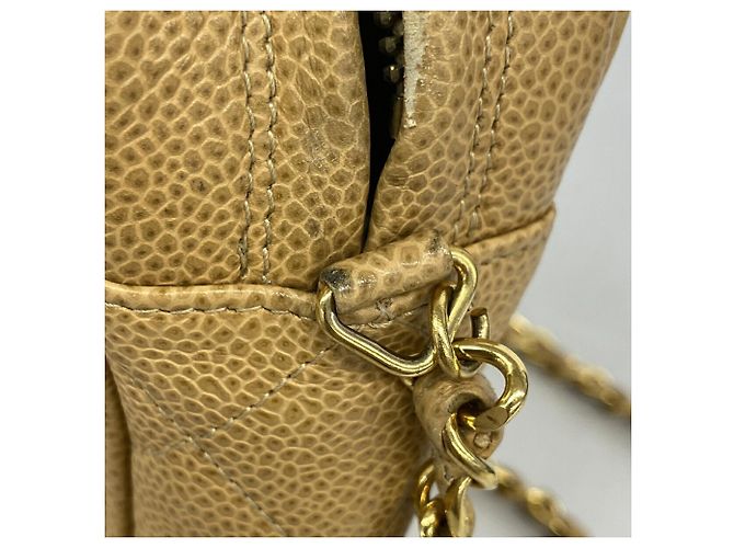 Borsa a tracolla Chanel Beige Matelassé - vista 8