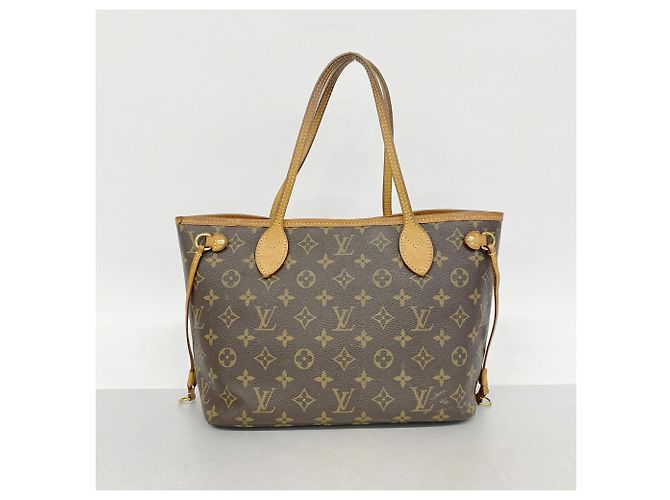 Borsa Tote Louis Vuitton Monogram Neverfull PM Marrone Rosa - vista 13
