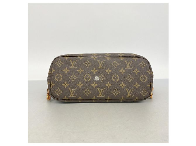 Borsa Tote Louis Vuitton Monogram Neverfull PM Marrone Rosa - vista 3
