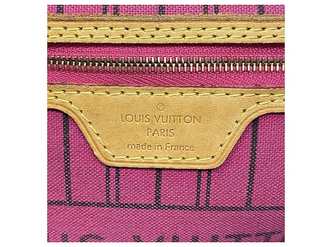 Borsa Tote Louis Vuitton Monogram Neverfull PM Marrone Rosa - vista 5